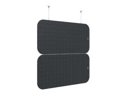 Vicoustic VicOffice Suspended Divider Sound Absorbing Acoustic Divider in Black