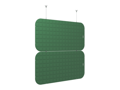 Vicoustic VicOffice Suspended Divider Sound Absorbing Acoustic Divider in Musk Green