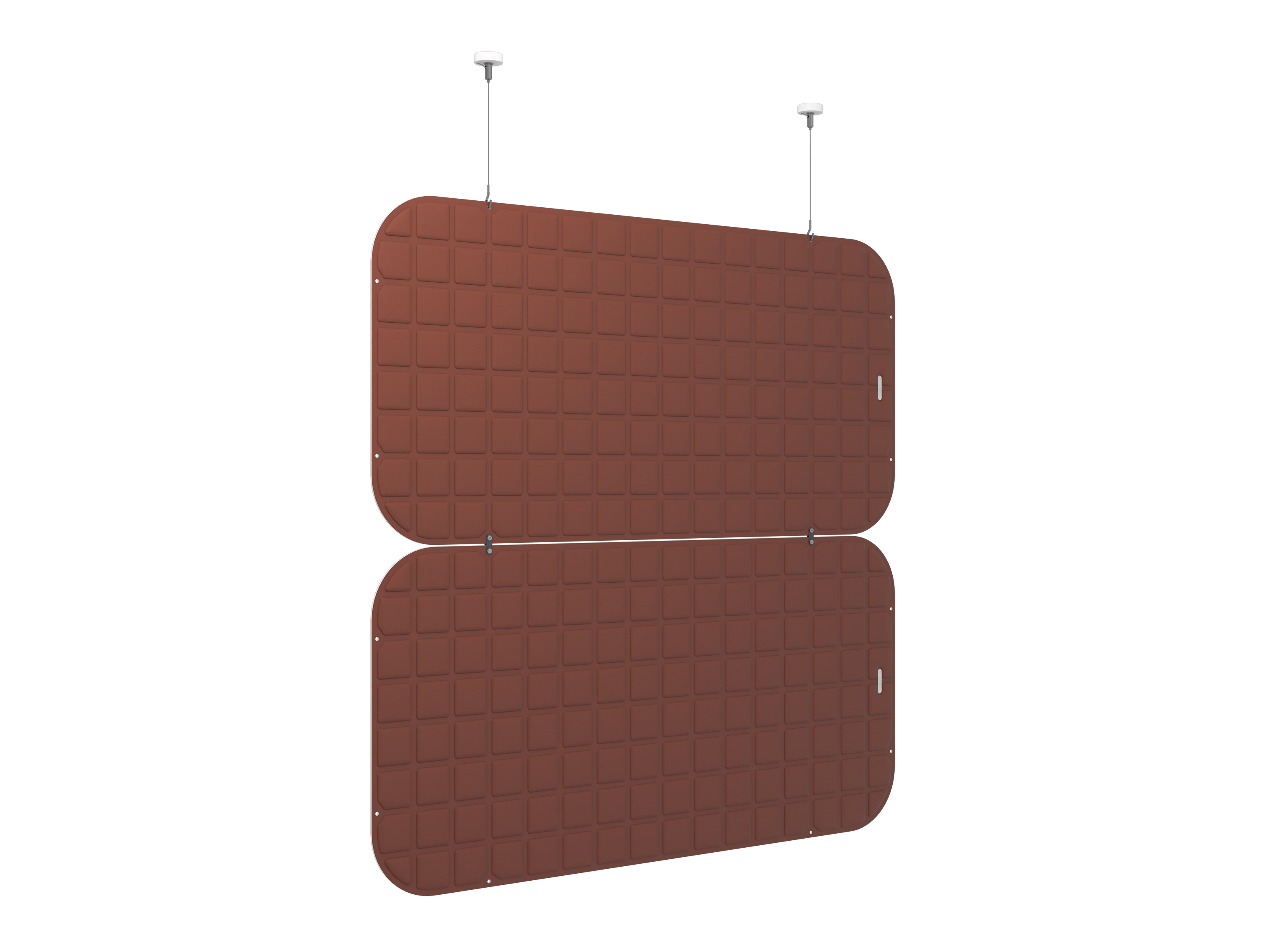 Vicoustic VicOffice Suspended Divider Sound Absorbing Acoustic Divider in Brown