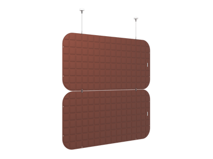 Vicoustic VicOffice Suspended Divider Sound Absorbing Acoustic Divider in Brown
