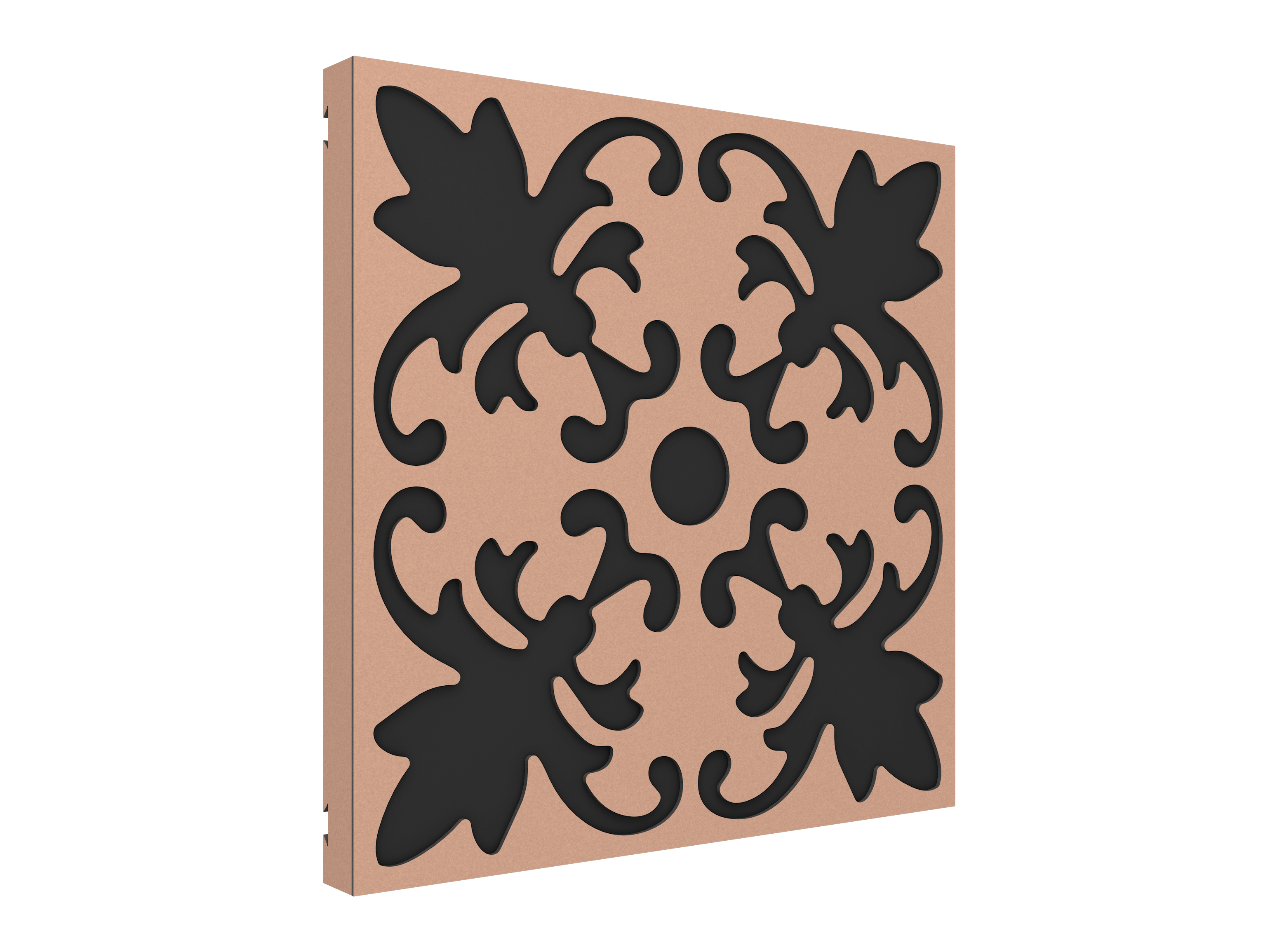 Vicoustic VicPattern Ultra Lilly Sound Absorbing Acoustic Panel in Metallic Copper