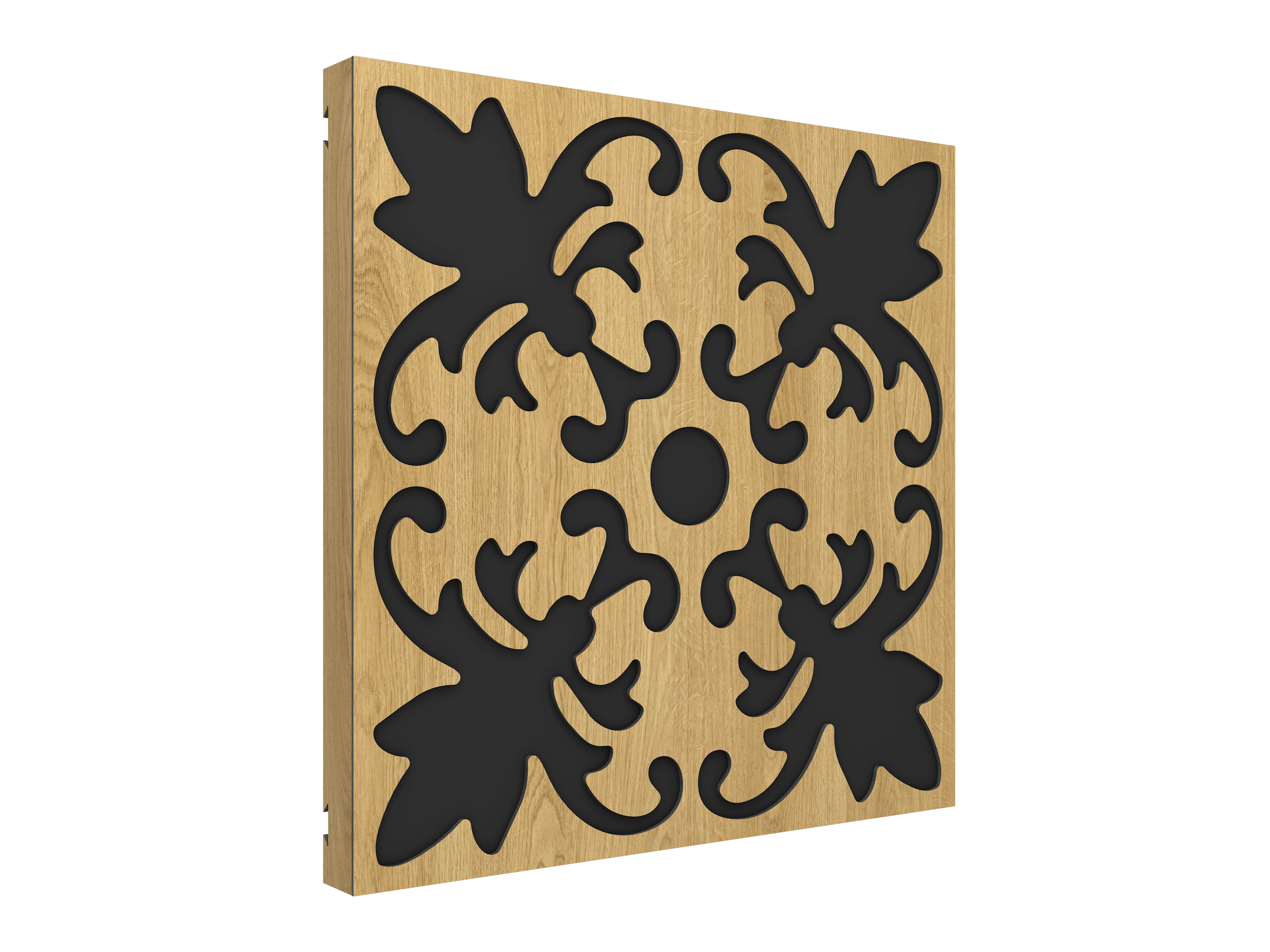 Vicoustic VicPattern Ultra Lilly Sound Absorbing Acoustic Panel in Natural Oak