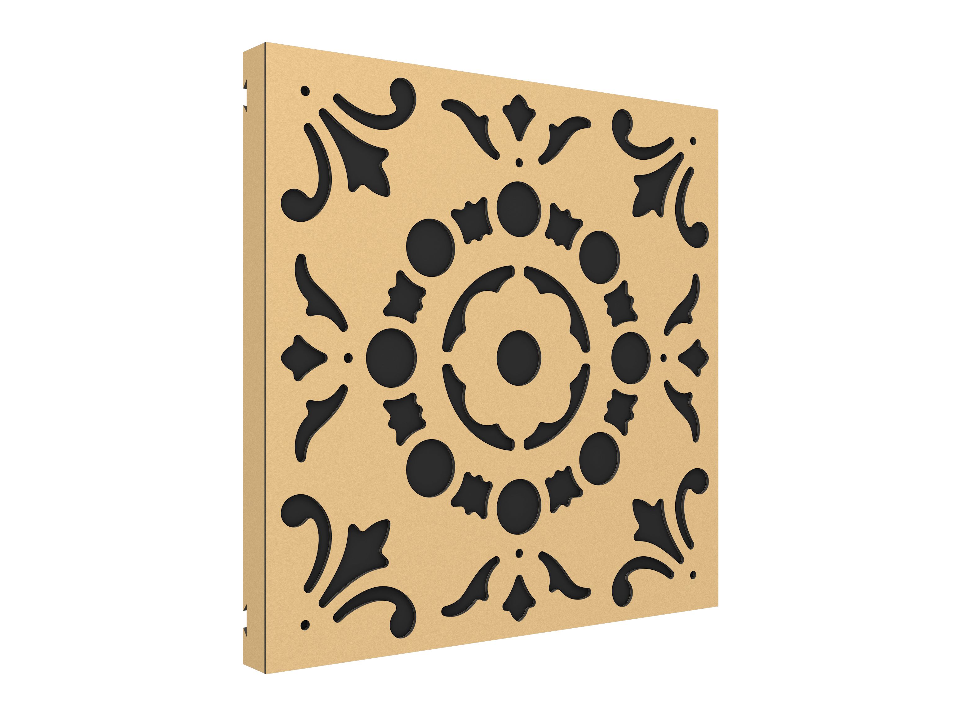 Vicoustic VicPattern Ultra Lotus Sound Absorbing Acoustic Panel in Metallic Gold