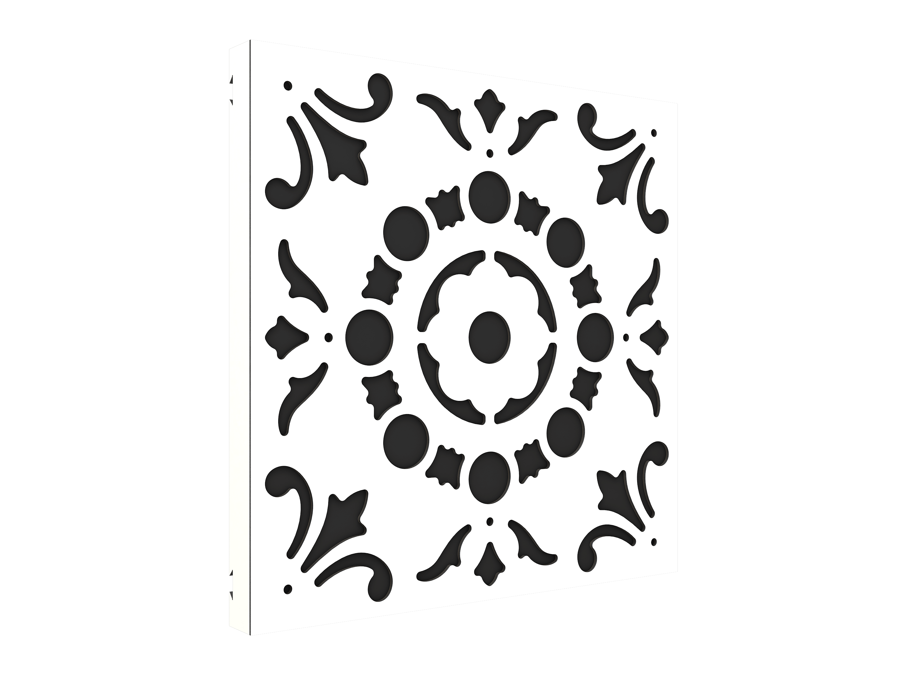 Vicoustic VicPattern Ultra Lotus Sound Absorbing Acoustic Panel in White Matte