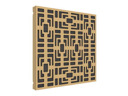 Vicoustic VicPattern Ultra Symmetric Sound Absorbing Acoustic Panel in Metallic Gold