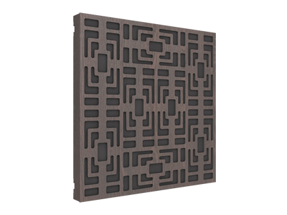 Vicoustic VicPattern Ultra Symmetric Sound Absorbing Acoustic Panel in Dark Wenge
