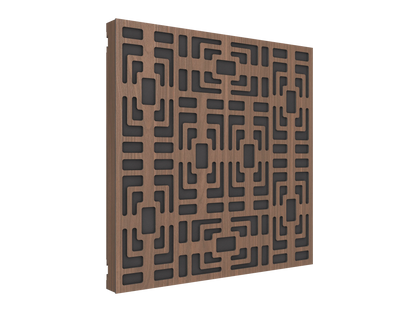 Vicoustic VicPattern Ultra Symmetric MKII Sound Absorbing Acoustic Panel in Dark Walnut