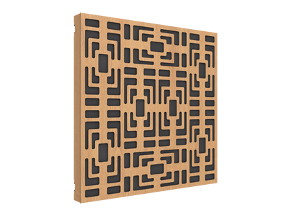 Vicoustic VicPattern Ultra Symmetric Sound Absorbing Acoustic Panel in Natural Oak