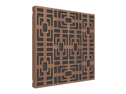 Vicoustic VicPattern Ultra Symmetric MKII Sound Absorbing Acoustic Panel in Natural Walnut