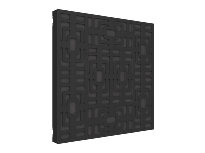 Vicoustic VicPattern Ultra Symmetric Sound Absorbing Acoustic Panel in Black Matte