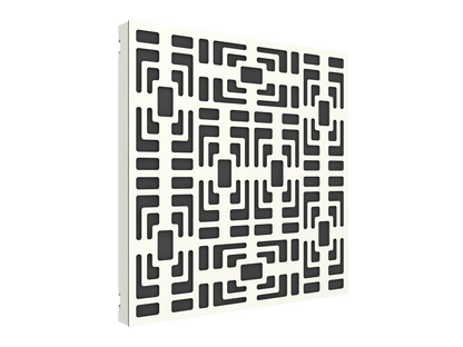 Vicoustic VicPattern Ultra Symmetric Sound Absorbing Acoustic Panel in White Matte