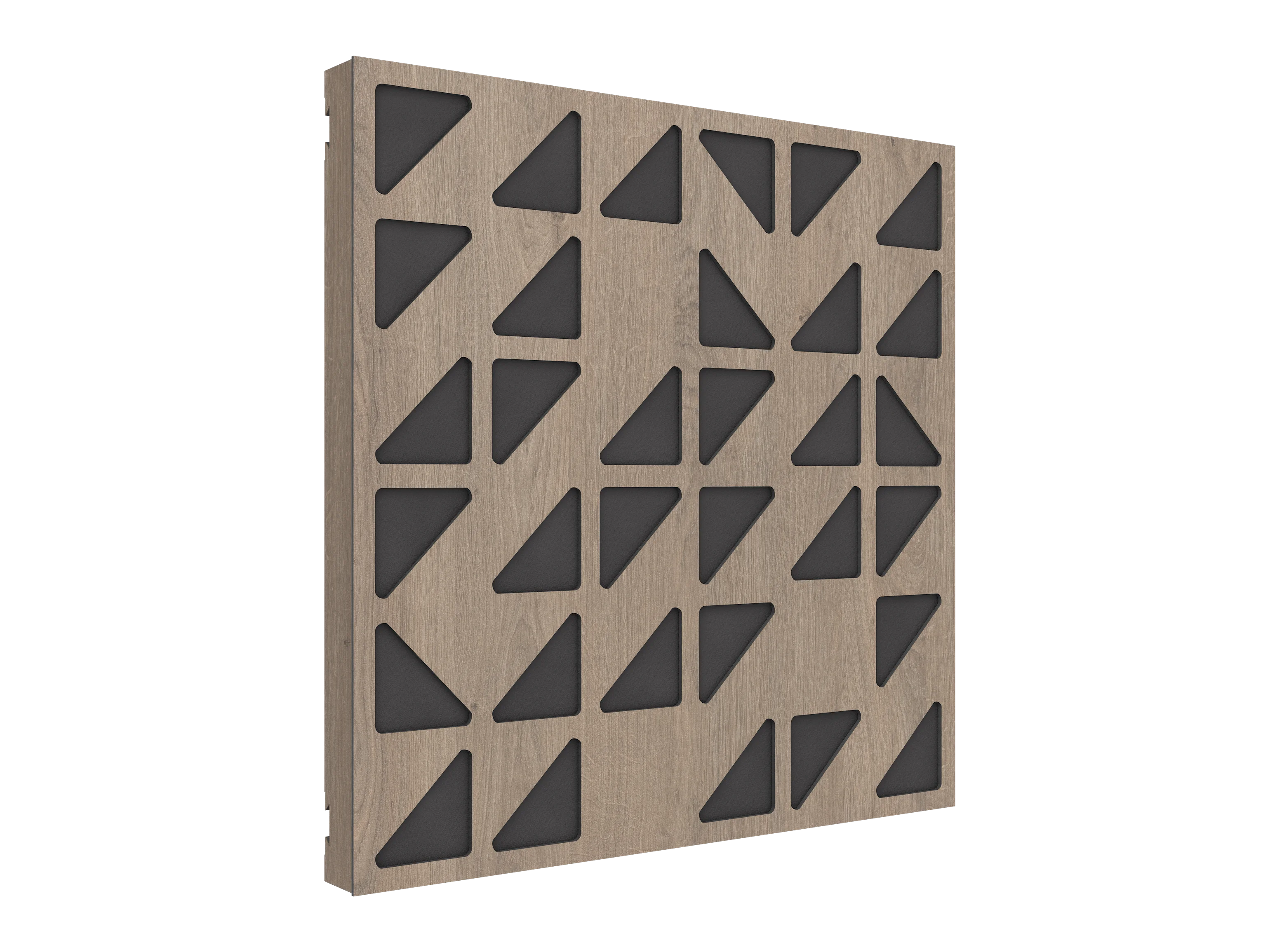 Vicoustic VicPattern Ultra Triangles MKII Sound Absorbing Acoustic Panel in Brown Oak