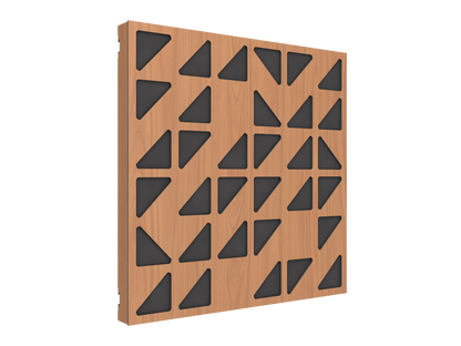 Vicoustic VicPattern Ultra Triangles MKII Sound Absorbing Acoustic Panel in Locarno Cherry