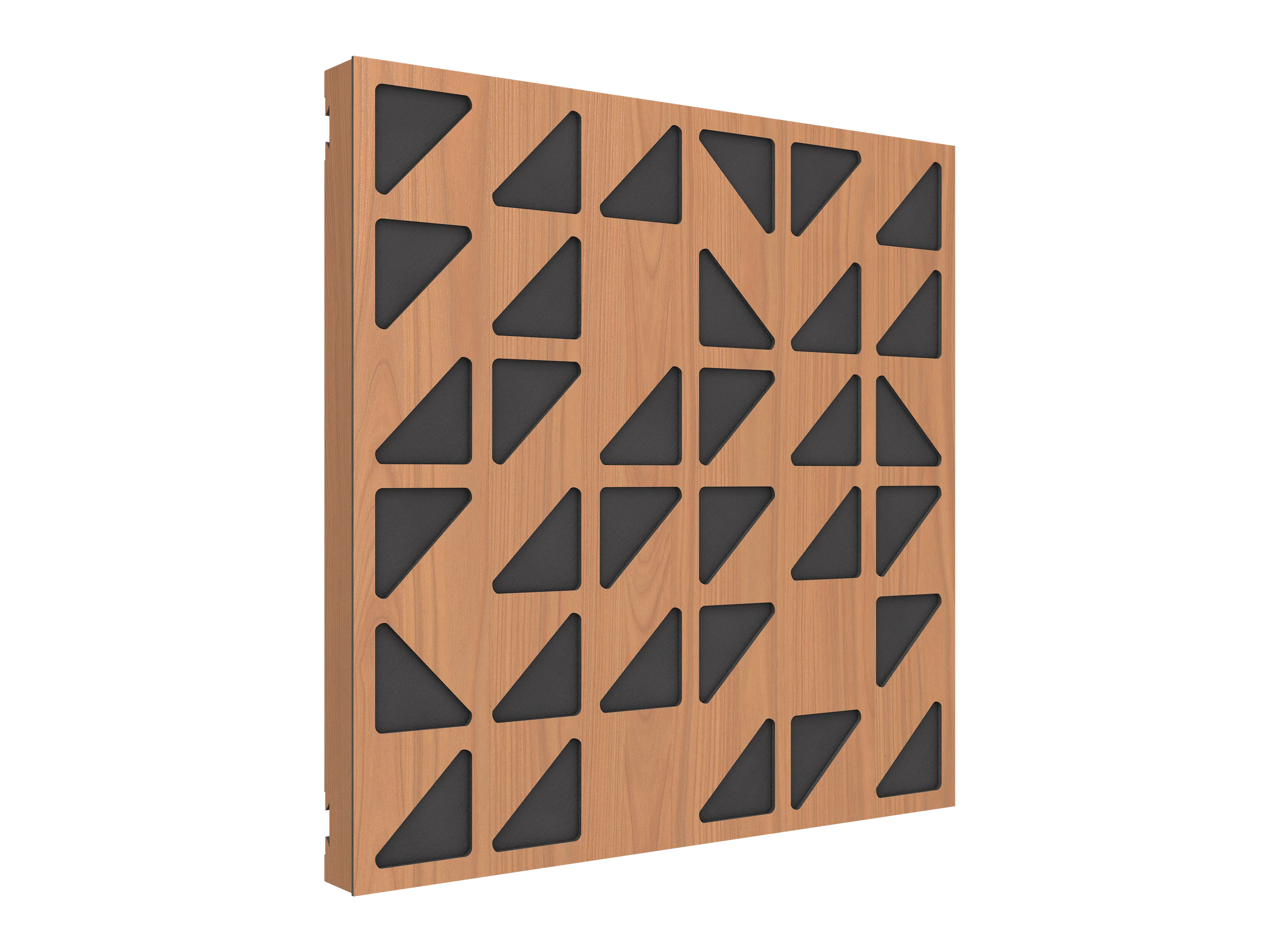 Vicoustic VicPattern Ultra Triangles Sound Absorbing Acoustic Panel in Locarno Cherry