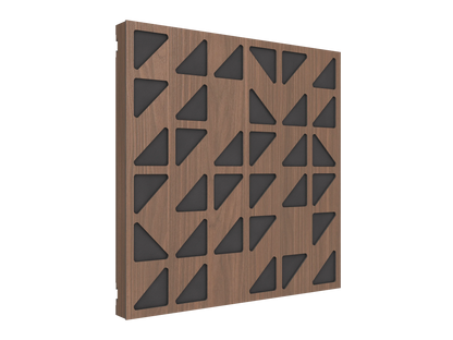 Vicoustic VicPattern Ultra Triangles MKII Sound Absorbing Acoustic Panel in Dark Walnut