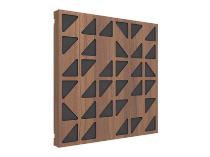 Vicoustic VicPattern Ultra Triangles MKII Sound Absorbing Acoustic Panel in Natural Walnut