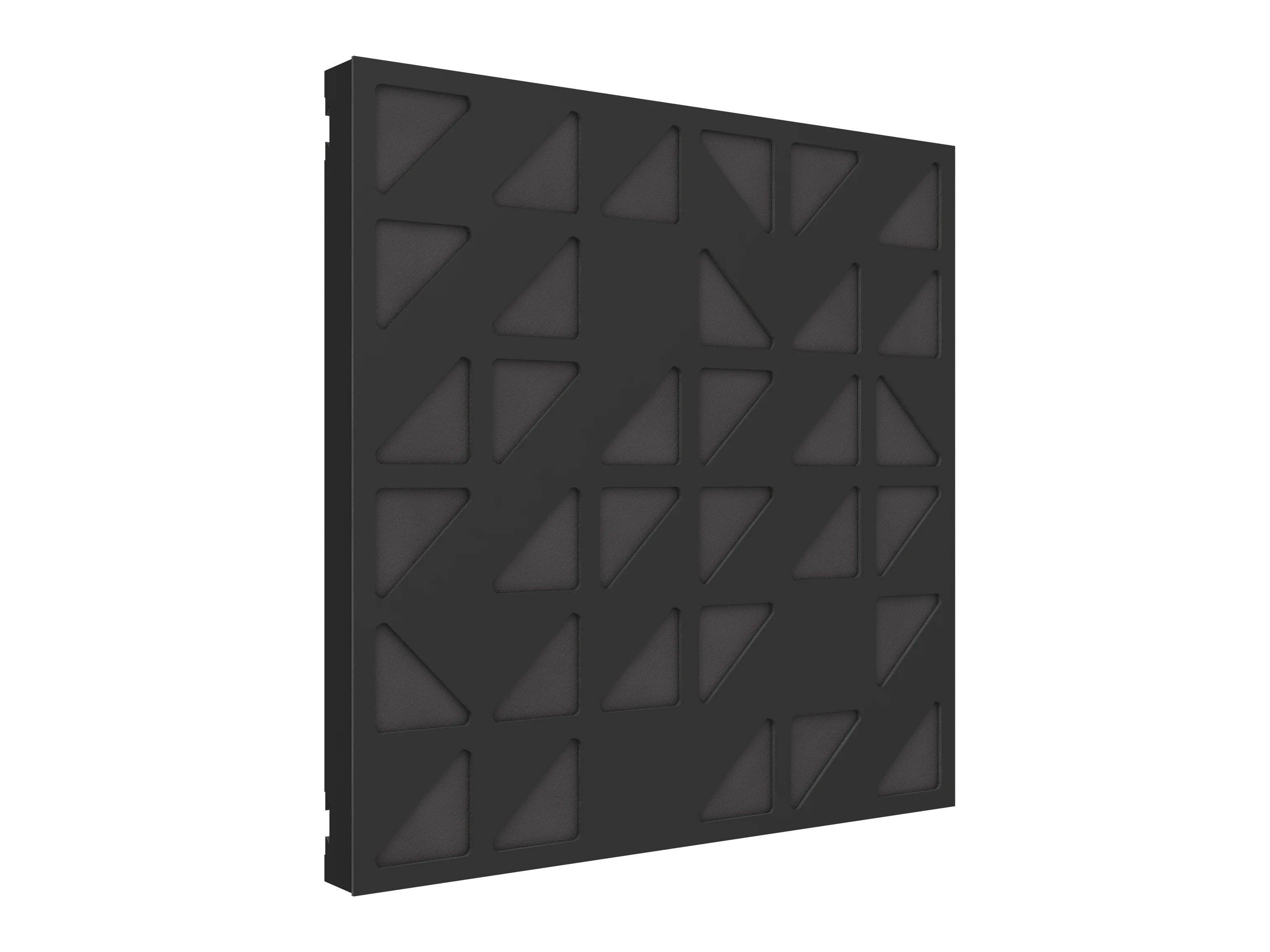 Vicoustic VicPattern Ultra Triangles Sound Absorbing Acoustic Panel in Black Matte
