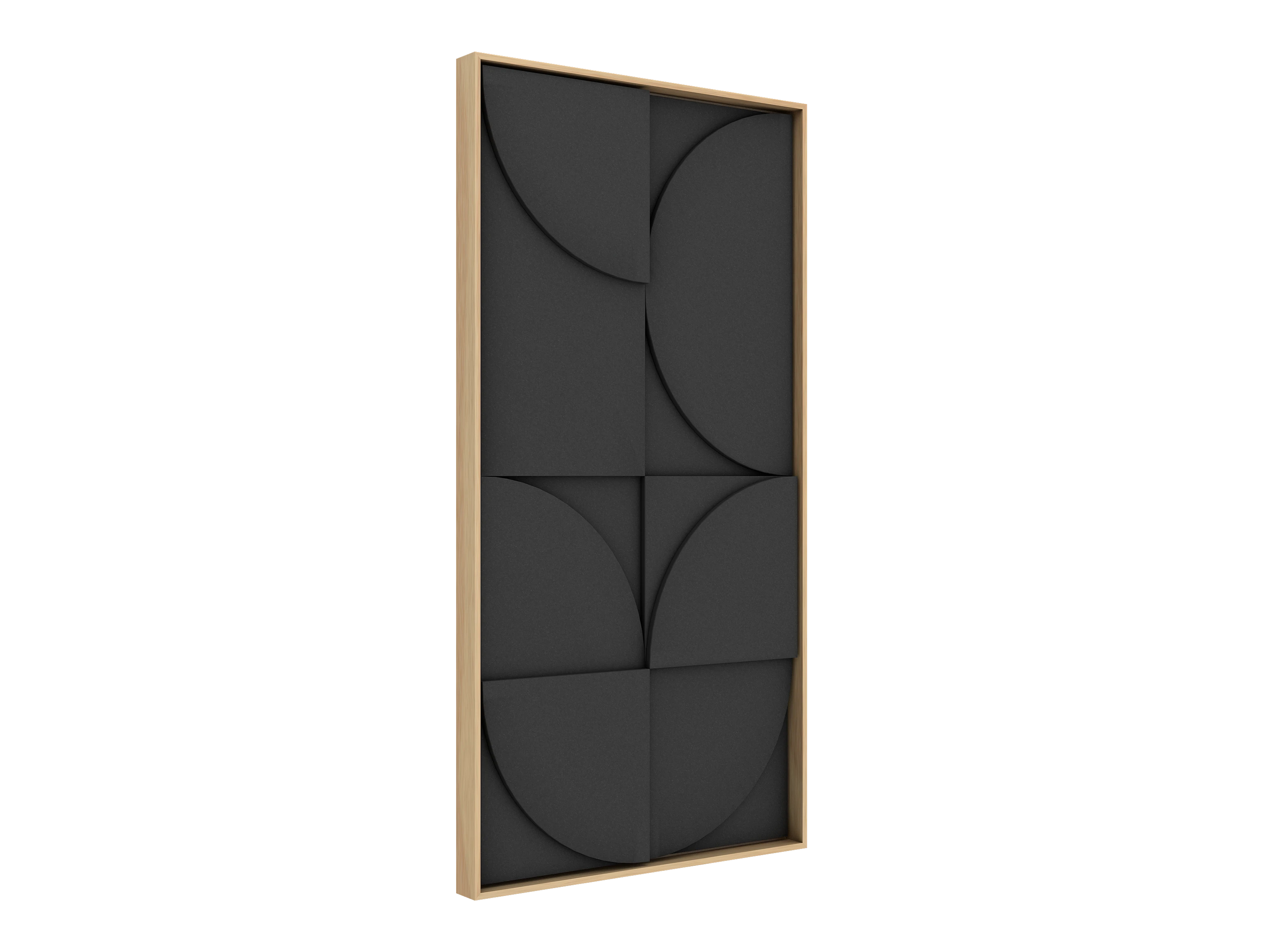 Vicoustic VicShape 3D Sound Absorbing Acoustic Framed Relief Panel in Black