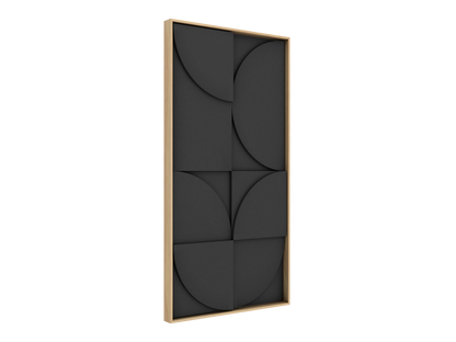 Vicoustic VicShape 3D Sound Absorbing Acoustic Framed Relief Panel in Black