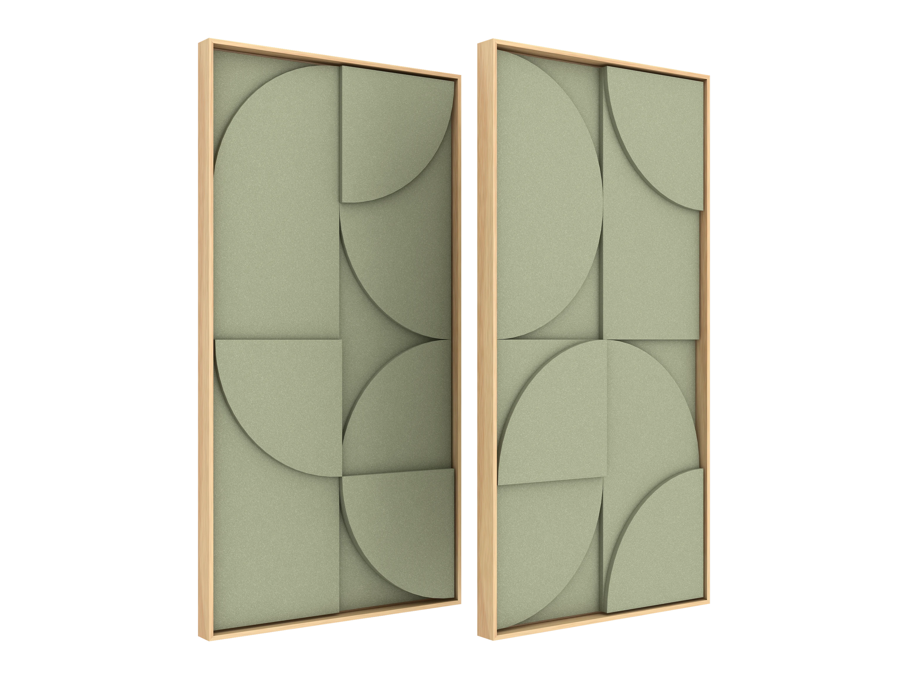 Vicoustic VicShape 3D Duo Sound Absorbing Acoustic Framed Relief Panel in Gleam