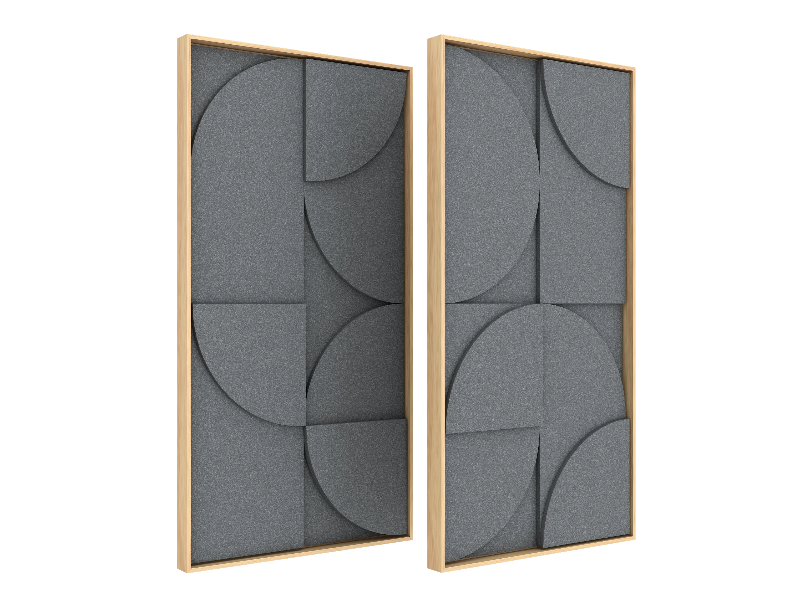 Vicoustic VicShape 3D Duo Sound Absorbing Acoustic Framed Relief Panel in Tornado