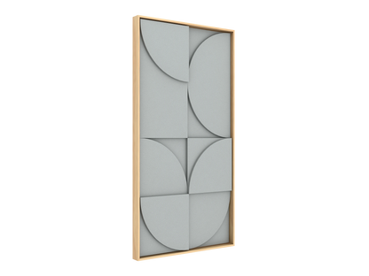 Vicoustic VicShape 3D Sound Absorbing Acoustic Framed Relief Panel in Glacier