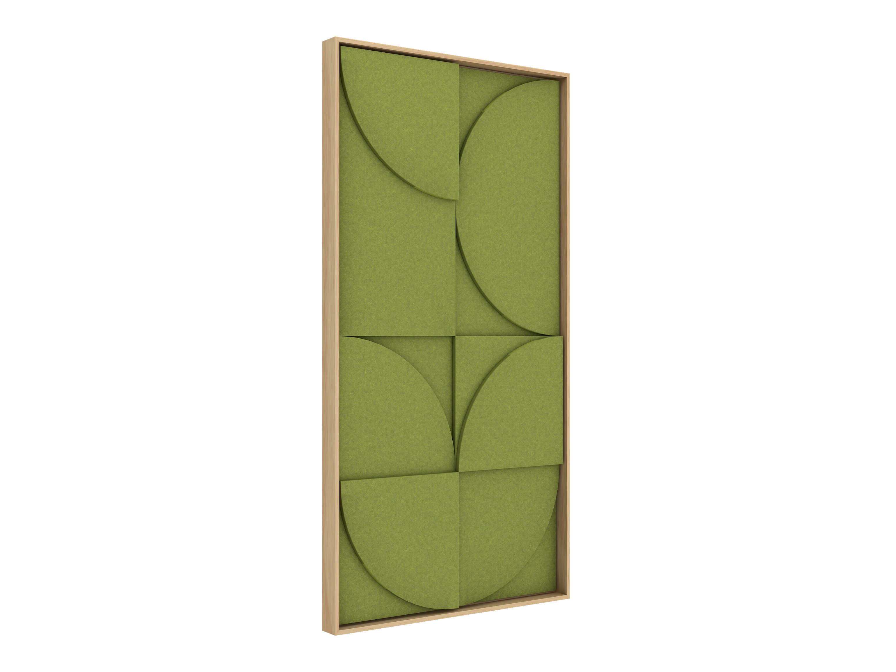 Vicoustic VicShape 3D Sound Absorbing Acoustic Framed Relief Panel in Green