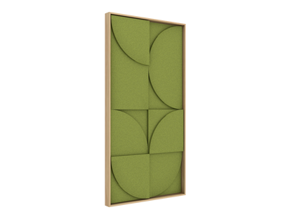 Vicoustic VicShape 3D Sound Absorbing Acoustic Framed Relief Panel in Green