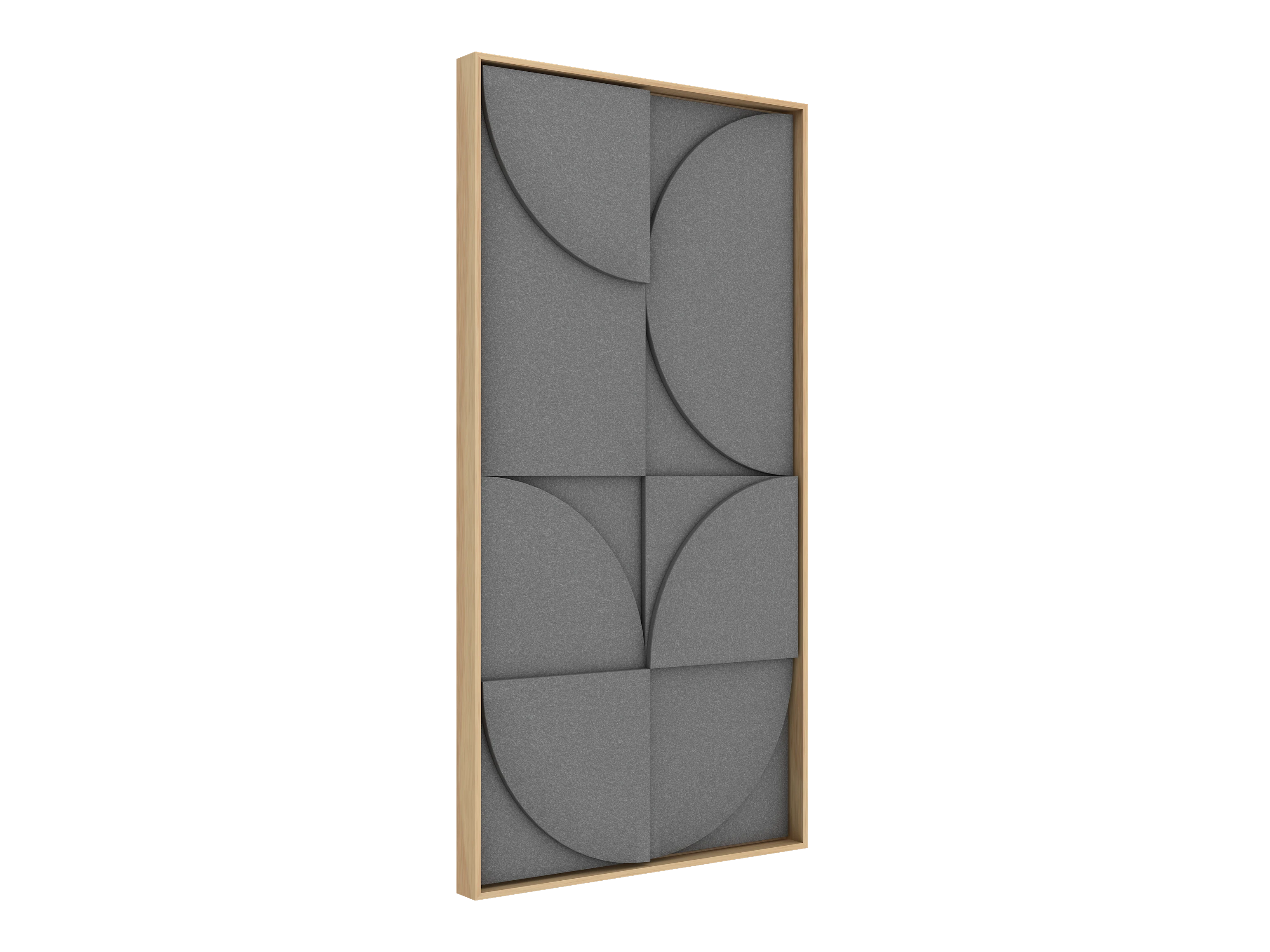Vicoustic VicShape 3D Sound Absorbing Acoustic Framed Relief Panel in Grey