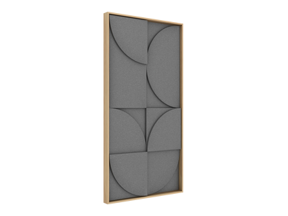 Vicoustic VicShape 3D Sound Absorbing Acoustic Framed Relief Panel in Grey