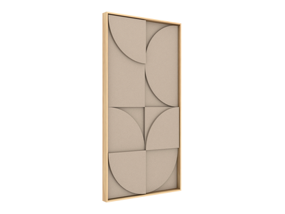Vicoustic VicShape 3D Sound Absorbing Acoustic Framed Relief Panel in Pearl