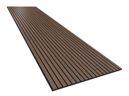 Vicoustic VicStrip 240cm Acoustic Slat Panel in Dark Walnut Black PET