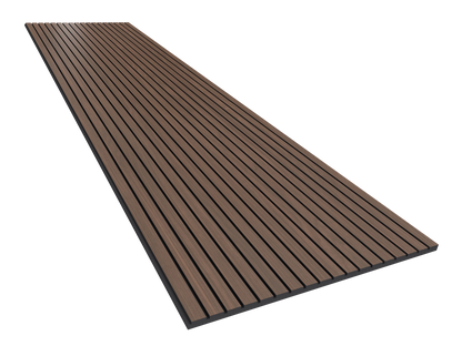 Vicoustic VicStrip 240cm Acoustic Slat Panel in Dark Walnut Black PET