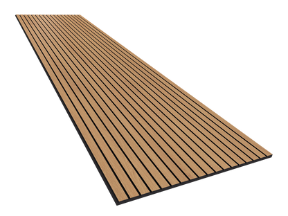 Vicoustic VicStrip 240cm Acoustic Slat Panel in Natural Oak Black PET