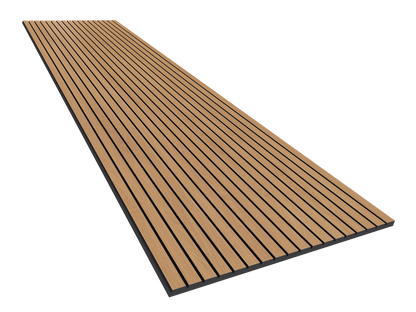 Vicoustic VicStrip 240cm Acoustic Slat Panel in Natural Oak Black PET