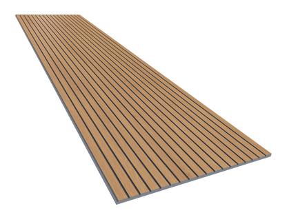 Vicoustic VicStrip 240cm Acoustic Slat Panel in Natural Oak Grey PET