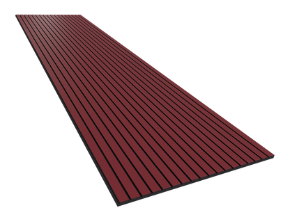 Vicoustic VicStrip 240cm Acoustic Slat Panel in Garnet Red Black PET