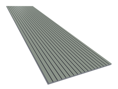 Vicoustic VicStrip 240cm Acoustic Slat Panel in Reed Green Grey PET