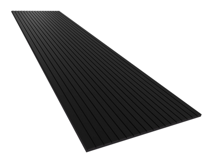 Vicoustic VicStrip 240cm Acoustic Slat Panel in Black Matte Black PET