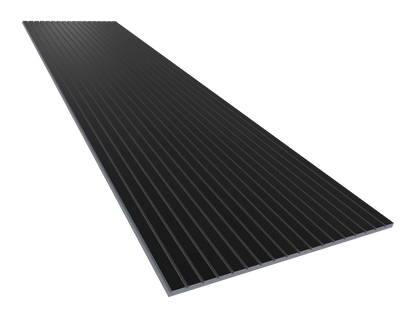 Vicoustic VicStrip 240cm Acoustic Slat Panel in Black Matte Grey PET
