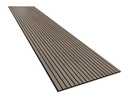 Vicoustic VicStrip 270cm Acoustic Slat Panel in Brown Oak Black PET