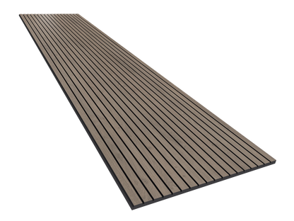 Vicoustic VicStrip 270cm Acoustic Slat Panel in Brown Oak Black PET