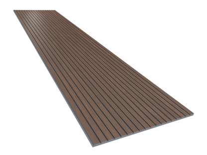 Vicoustic VicStrip 270cm Acoustic Slat Panel in Dark Walnut Grey PET