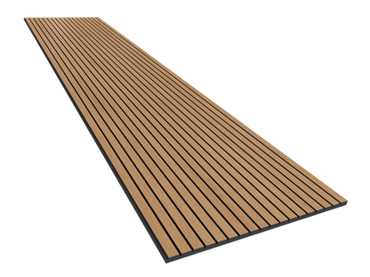 Vicoustic VicStrip 270cm Acoustic Slat Panel in Natural Oak Black PET