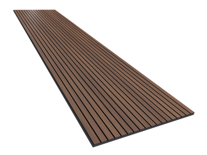 Vicoustic VicStrip 270cm Acoustic Slat Panel in Natural Walnut Black PET