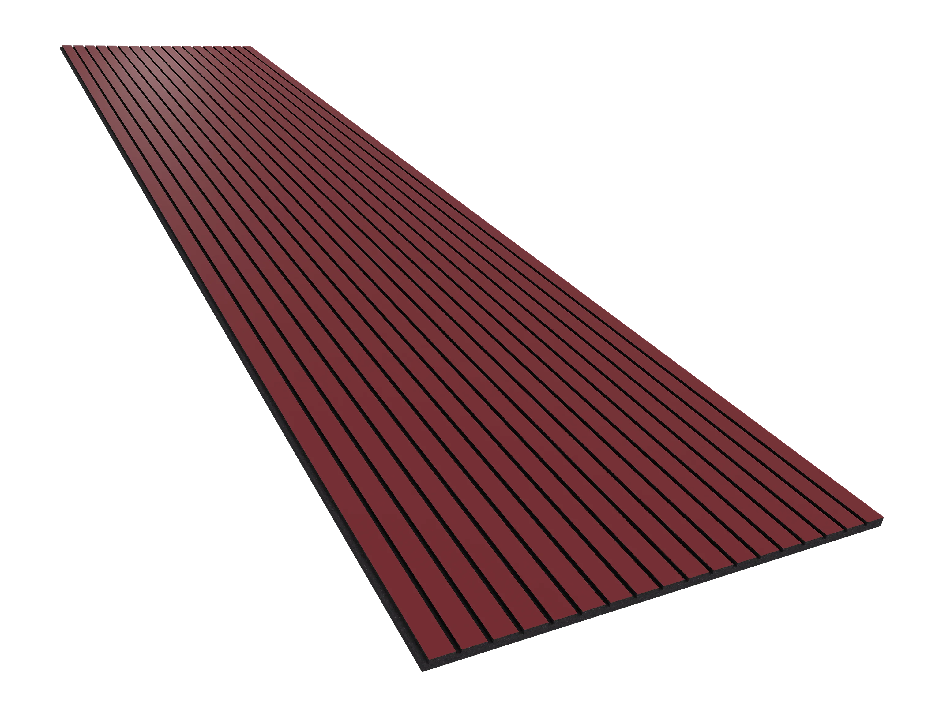Vicoustic VicStrip 270cm Acoustic Slat Panel in Garnet Red Black PET