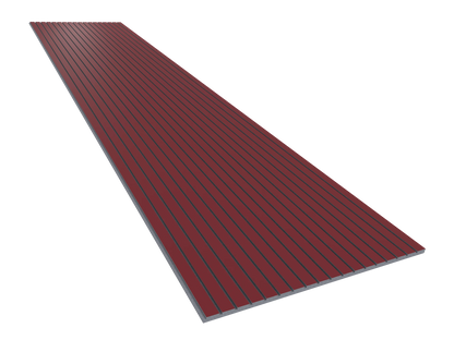 Vicoustic VicStrip 270cm Acoustic Slat Panel in Garnet Red Grey PET