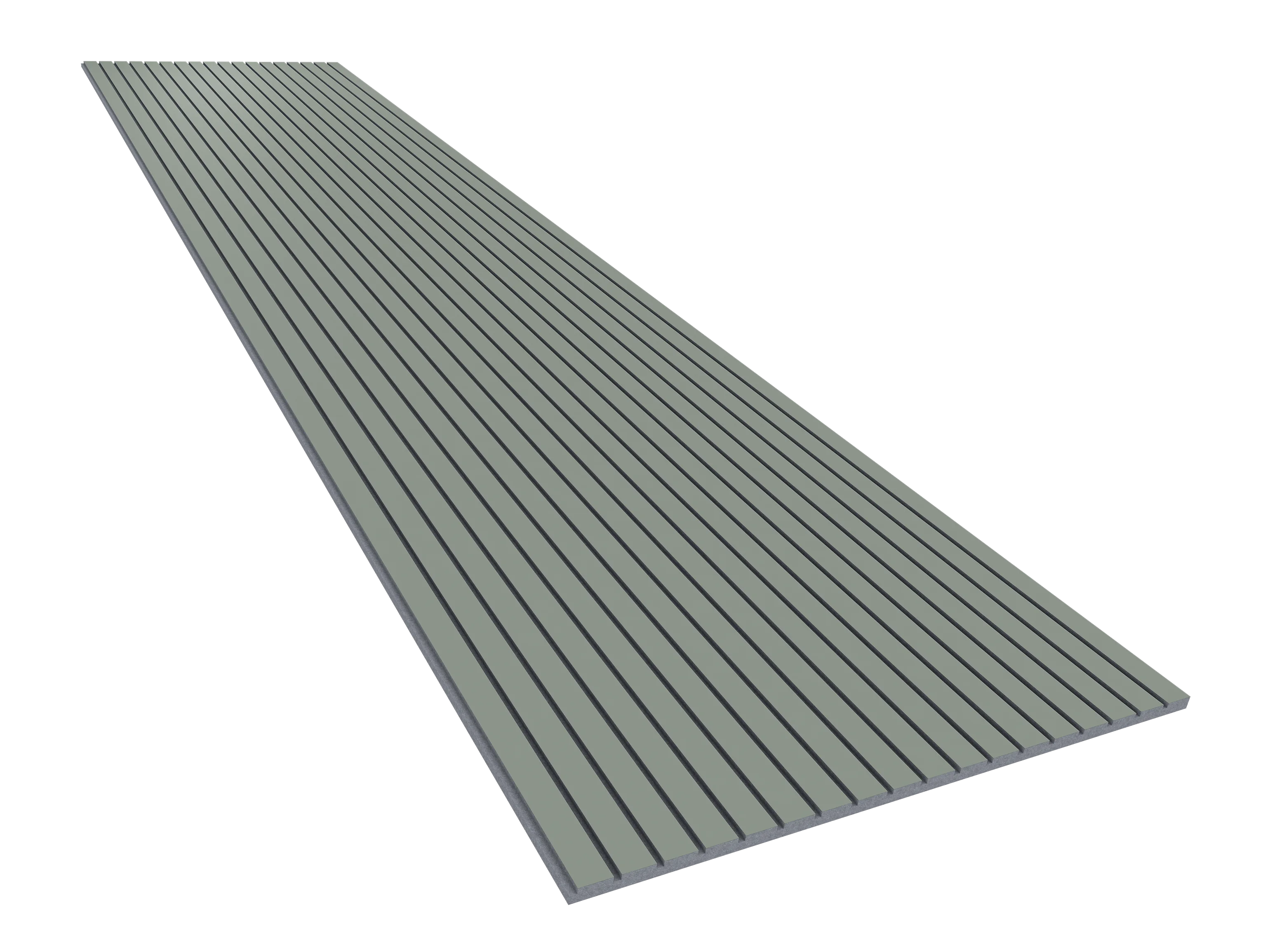 Vicoustic VicStrip 270cm Acoustic Slat Panel in Reed Green Grey PET