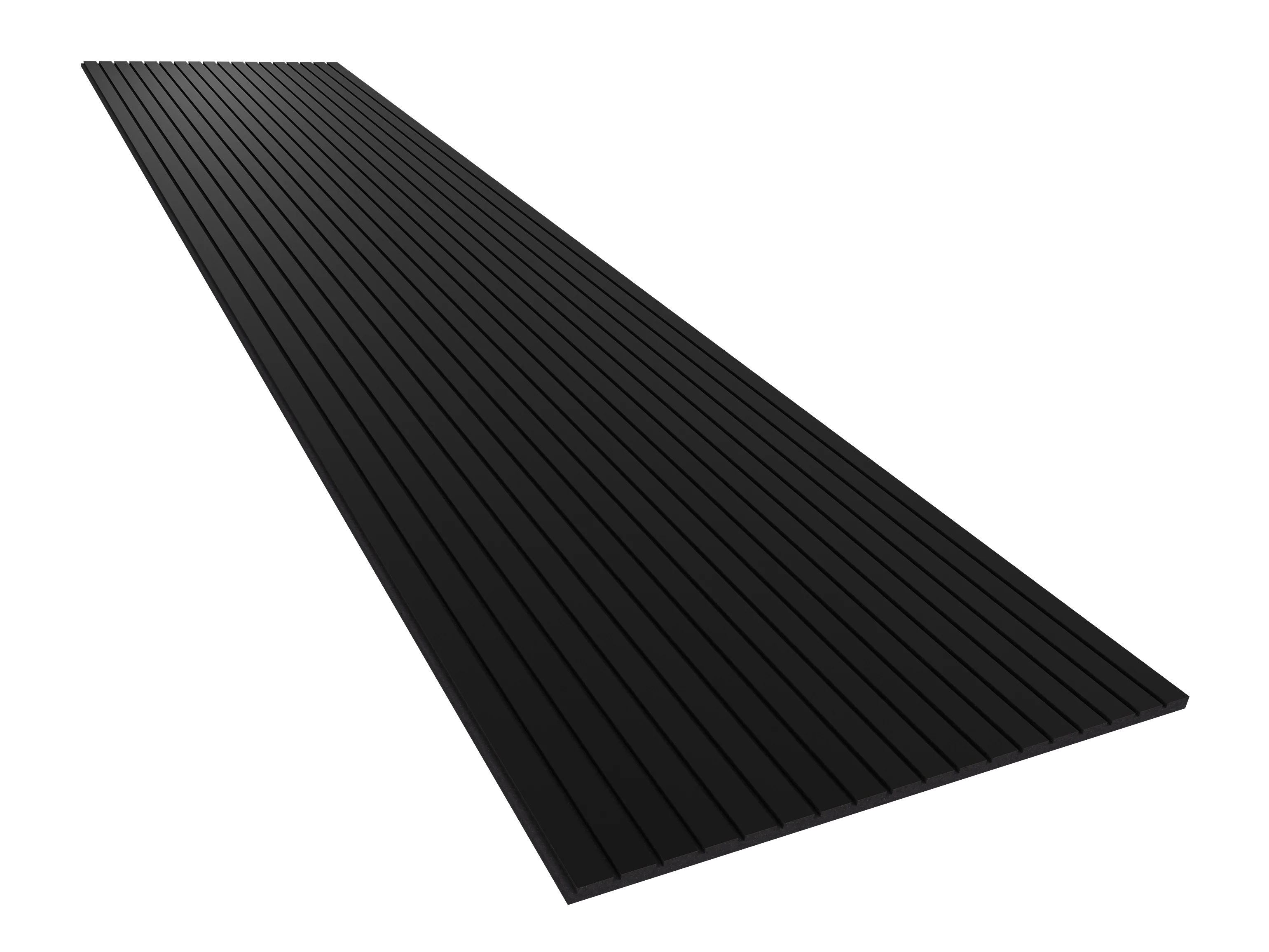 Vicoustic VicStrip 270cm Acoustic Slat Panel in Black Matte Black PET