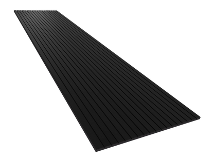 Vicoustic VicStrip 270cm Acoustic Slat Panel in Black Matte Black PET